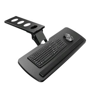 HUANUO HNKB03 Keyboard Tray Under Desk 360° Adjustable Sliding Ergonomic Black
